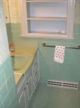mint green bathroom