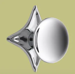 atomic cabinet pull knob with star backplate 