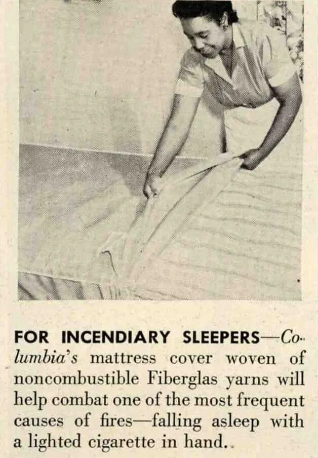 1947 fiberglass mattress pad