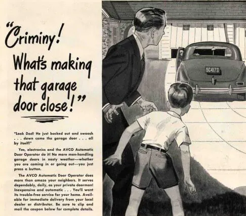 Vintage garage door
