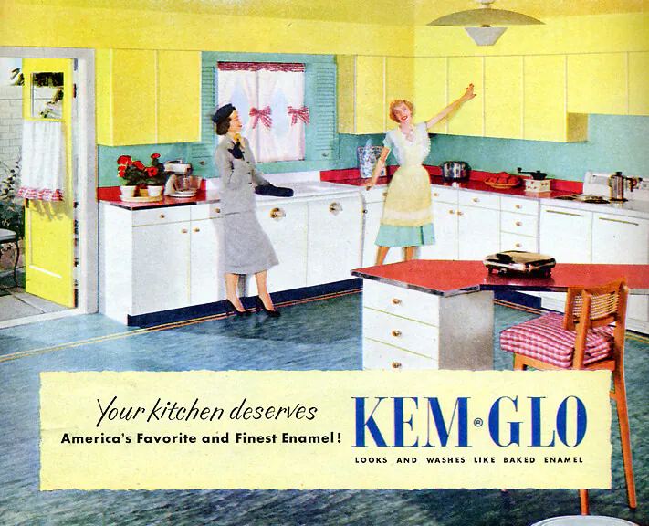 A 1950s two-tone kitchen - Nancy's inspiration