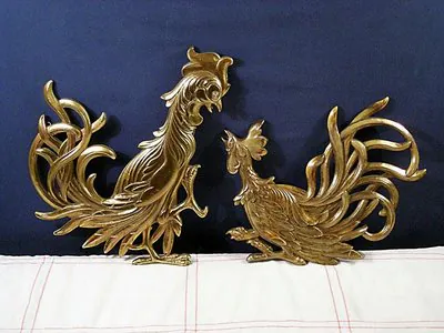 vintage-syroco-roosters vintage syroco roosters