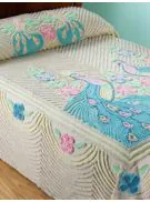 chenille peacock bedspread from vermont country store