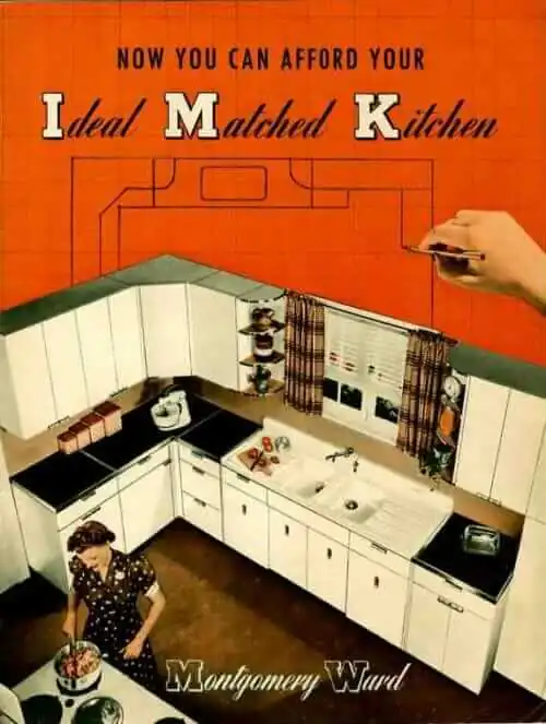 Montgomery Ward metal kitchen cabinets