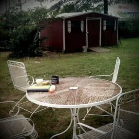 mid century patio set