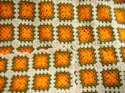 granny-square-throw-in-orange-and-green granny-square-throw-in-orange-and-green