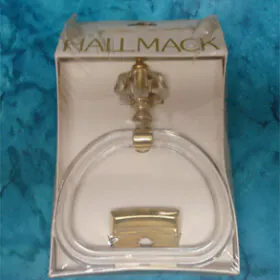 hallmack acrylic and gold towel ring
