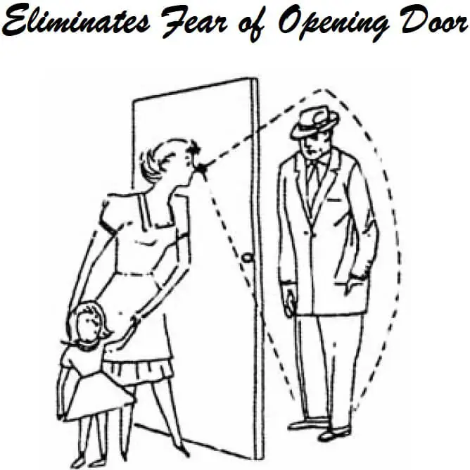 peek-o-marketing peek-o peep hole illustration for doors