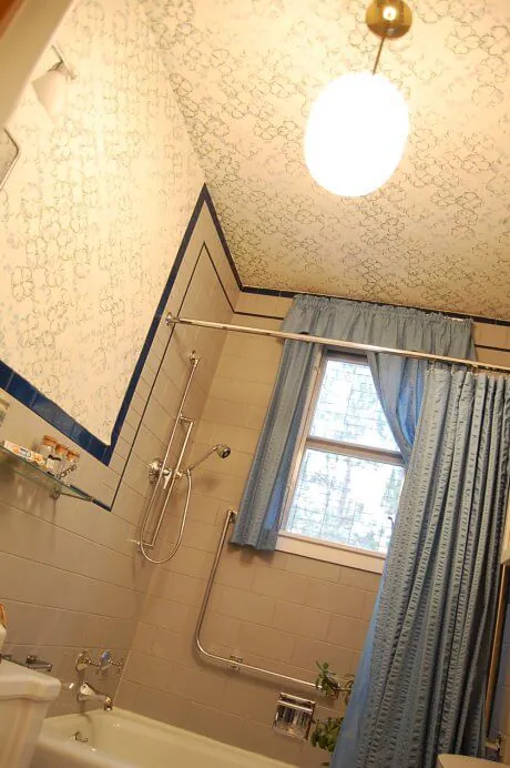 blue-and-gray-bathroom-with-wallpaper-wall-and-ceiling blue-and-gray-bathroom-with-wallpaper-wall-and-ceiling