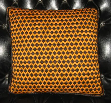60s bargello needlepoint pillow 60s bargello needlepoint pillow