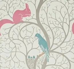 sanderson-vintage-wallpaper-squirrel-and-dove-voysey