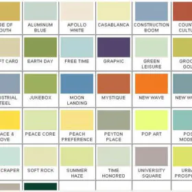 california paints mid century modern paint collection