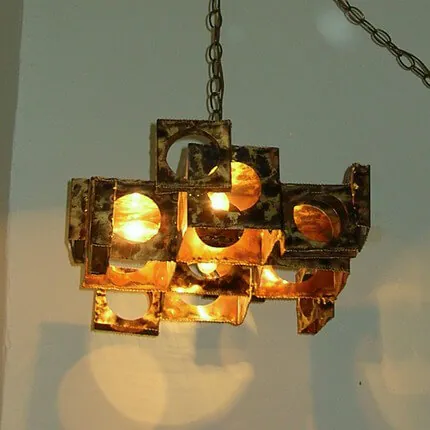 brutalist chandelier