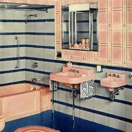dental sink in a vintage bathroom