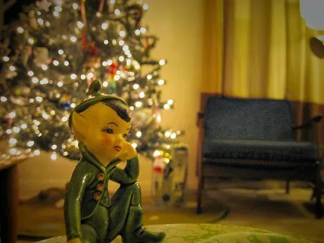 pixie-christmas vintage-pixie-elf-christmas-figurine