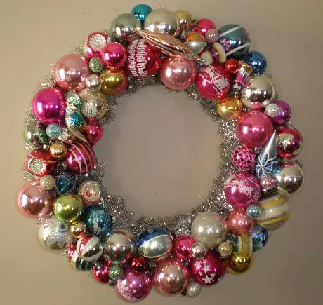 wreath-made-from-vintage-shiny-brite-ornaments christmas wreath made from vintage shiny brite ornaments