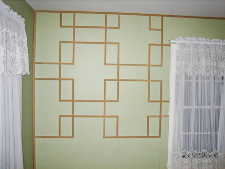 build a mid century modern paneled wall from mdf