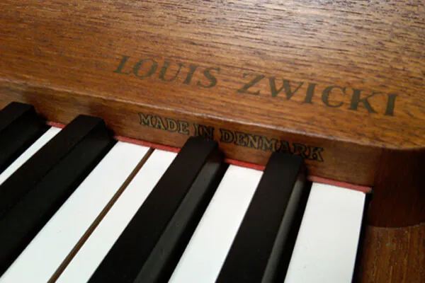 louis zwicki piano danish modern piano
