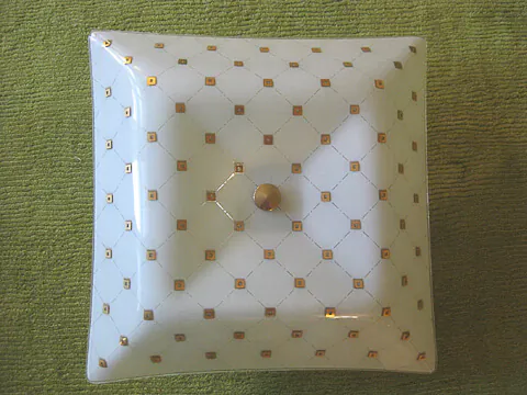 vintage-ceiling-fixture vintage white and gold ceiling light