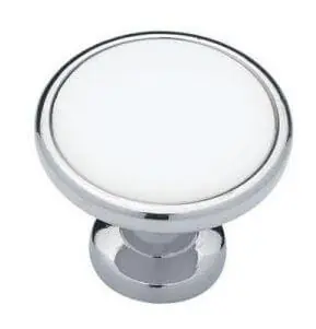 cabinet pulls with white ceramic inserts