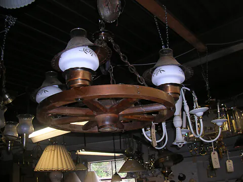vintage wagon wheel light vintage wagon wheel light