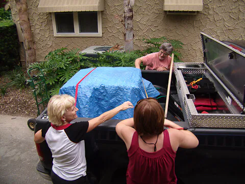 friend with a pickup truck it's good to have a friend witha picup truck