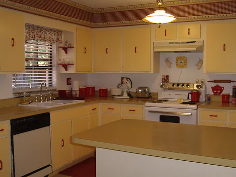 1950s yellow kitchen 1950s yellow kitchen