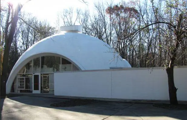 dome house made of dow corp. styrofoam