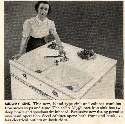 vintage drainboard sink with strange design drainboard location