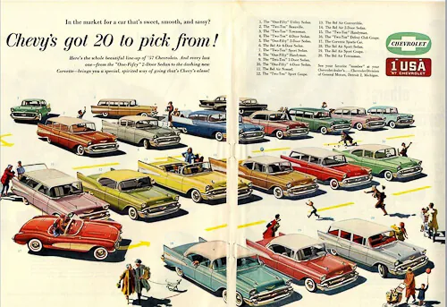 1957 chevy ad