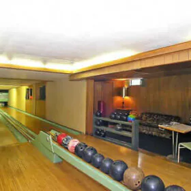 bowling alley in 1962 michigan house
