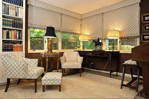 1960s-den-with-shades-matched-to-chairs 1960 den