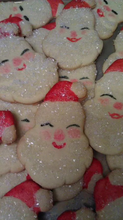 Santa cookies by Louisa