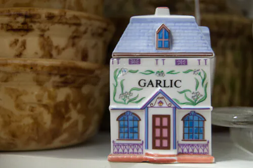 vintage garlic holder