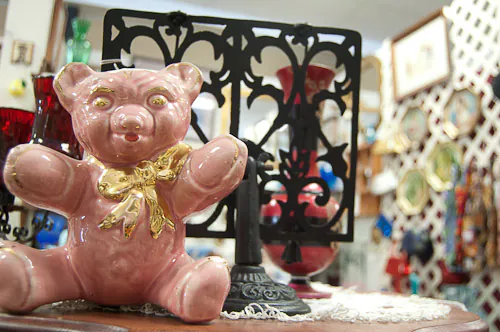pink porcelain bear