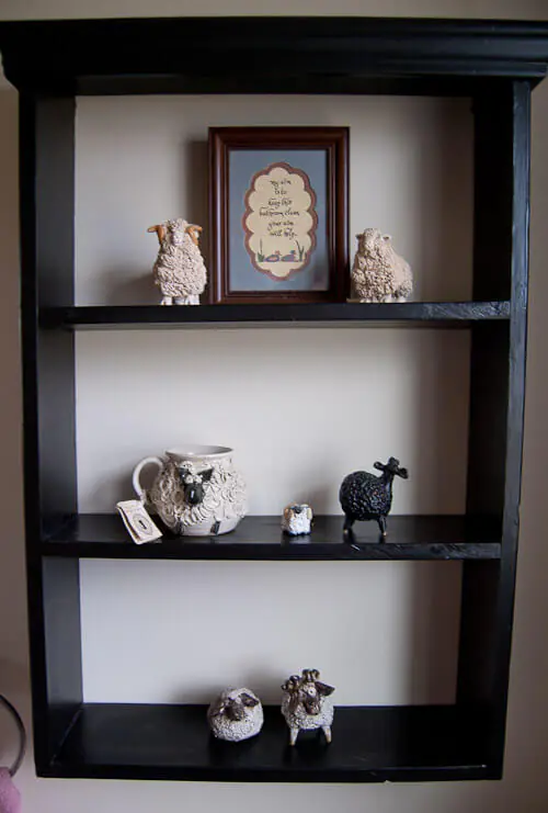 bathroom shelf with sheep bathroom shelf with sheep
