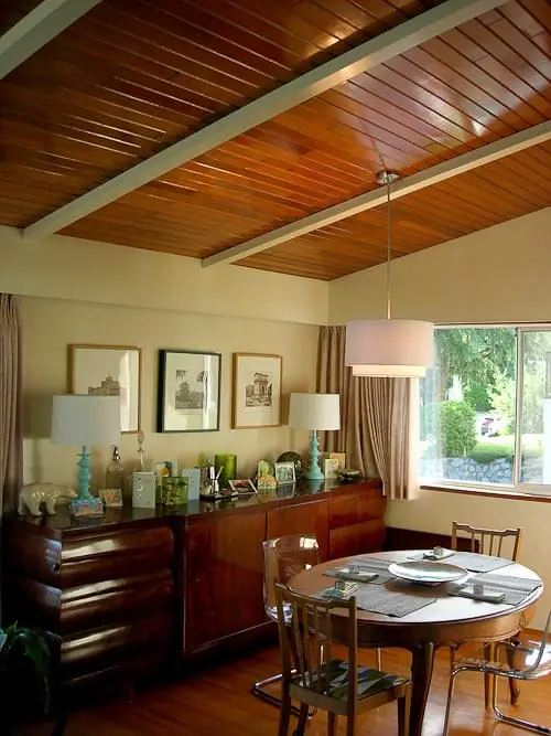 dining room and ceiling
