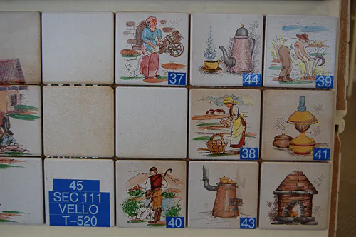 kitchen-backsplash-tile vintage tile