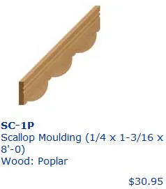 scallop-molding