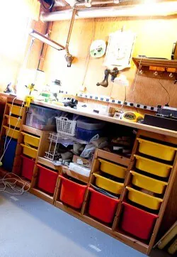 workbench-from-ikea-childrens-storage ikea hack