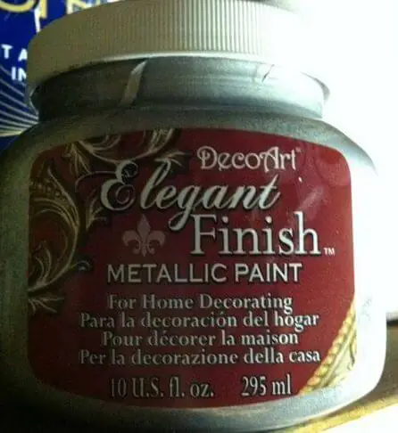 metallic paint used for starburst stencils