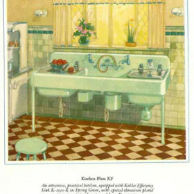 jadeite color kitchen sink from 1927