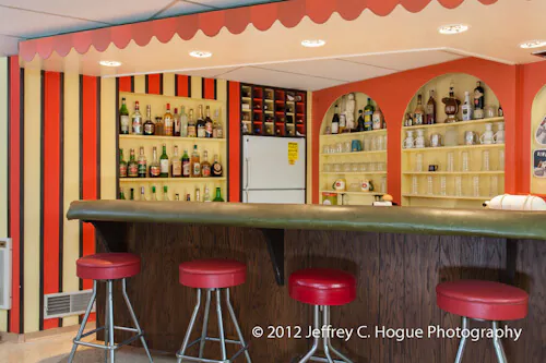 1965-basement-bar basement bar in 1965 time capsule house