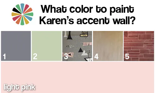 Karen's wall light pink Karen's wall light pink