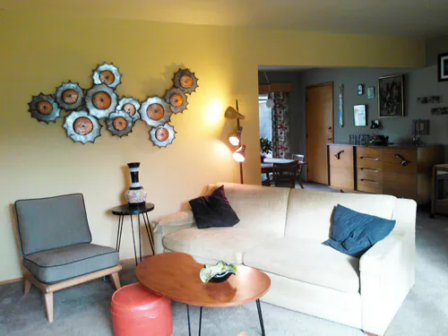 Karen's sculpture wall Karen's sculpture wall