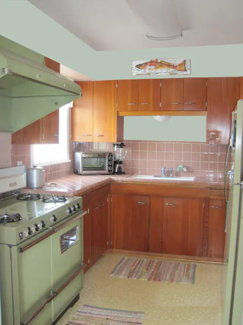 Original-green and mauve Kitchen-painted Original-green and mauve Kitchen-painted