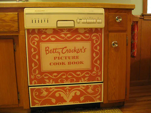 betty crocker cook books dishwasher panel
