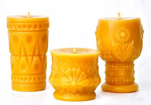 beeswax candles handmade