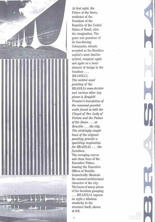 Broyhill Brasilia and Sculptra - pictures from a vintage furniture catalog  - Retro Renovation