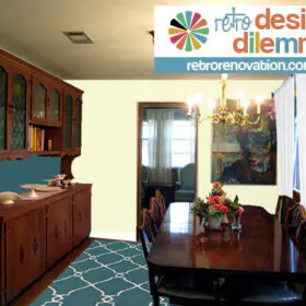 adding retro style to a dining room